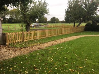 Fencing around paddock in Aston, near Witney